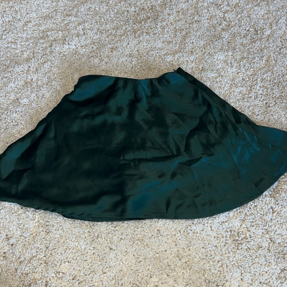 American Threads. Forest Green Mini skirt.